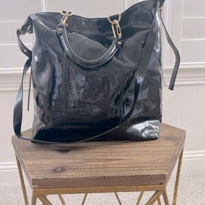 Vintage Plinio Visona Black Patent Leather in great condition!